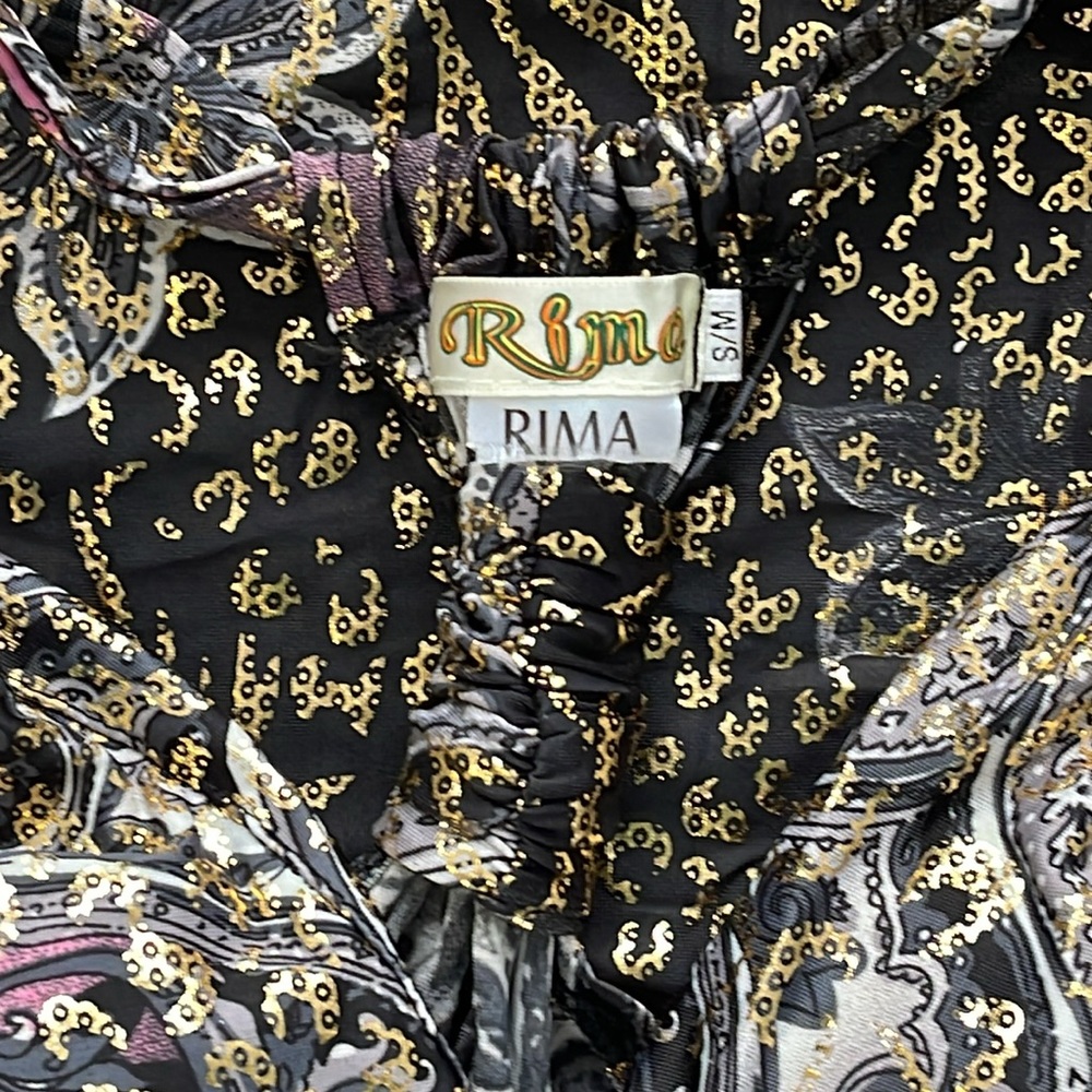 NWOT Pink/Gold Leopard Metallic DeepV Print Racer-Back Basque Waist Maxi Dress-S - Picture 6 of 8